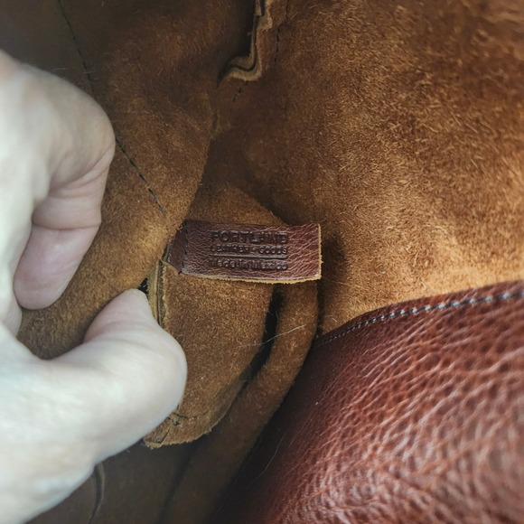 Portland Leather Goods Brown Pebbled Full Grain Leather Tote Bag Hobo 12×15 - Picture 6 of 12